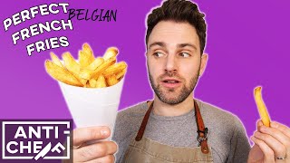 How to make PERFECT BelgianStyle Fries frites 🇧🇪 [upl. by Onavlis275]