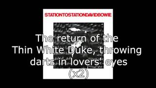 Station to Station  David Bowie  Lyrics [upl. by Elok]