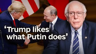 Bernie Sanders on Trump’s alignment with Russia [upl. by Llewej]