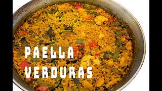 Paella de Verduras Restaurante Mena Denia [upl. by Inattyrb]