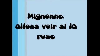 Poésie  Mignonne allons voir si la rose Pierre de Ronsard [upl. by Minetta]