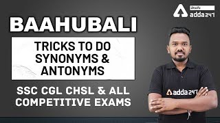 Tricks To Do Synonyms and Antonyms  Baahubali  Adda247 Telugu [upl. by Danit]