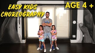 Easy Kids Choreography  Hip Hop Dance Tutorial AGES 4  MihranTV [upl. by Sukul270]