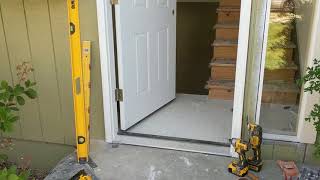 Jeld Wen Front Door Installation  Really crappy products and craftsmanship PART 1 [upl. by Oirasor]