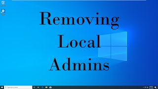 How to REMOVE Local Administrator Accounts [upl. by Golanka]