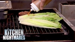 Chef Serves Gordon Grilled Lettuce  Kitchen Nightmares [upl. by Nolyarb]