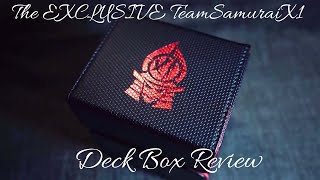 The EXCLUSIVE TeamSamuraiX1 Deck Box Review [upl. by Rundgren]