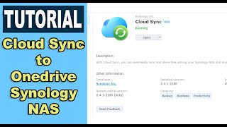 Cloud Sync setup to OneDrive  Synology NAS Setup [upl. by Thom146]