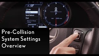 HowTo PreCollision System Settings  Lexus [upl. by Galer282]