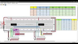 Aplicación de un MULTIPLEXOR 74LS157 Y DEMULTIPLEXOR 74LS139 [upl. by Asilam]