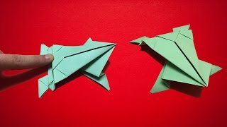 Zıplayan Kurbağa Nasıl Yapılır   Kağıttan  Origami [upl. by Hedy]