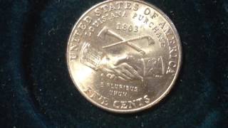 2004 P Louisiana Purchase Nickel Mintage 361 Million [upl. by Enilegnave]