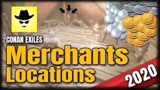 Merchants Locations  2020  Conan Exiles [upl. by Barling243]