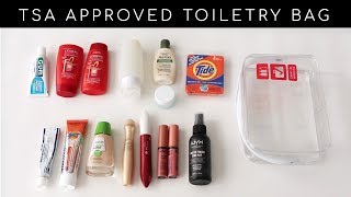 How to Pack Toiletries Makeup and Meds in a CarryOn Luggage [upl. by Ettenim]