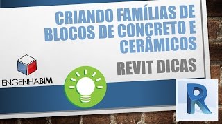 Revit 2017 Criação de famílias de blocos de concreto e cerâmicos [upl. by Weldon]