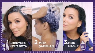 Evde Ekstra Küllü Saç Boyama  LOréal Paris Excellence Cool Creme [upl. by Eissalc9]