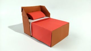 Cama de papel origami  How to Make a Paper Bed [upl. by Dorr]