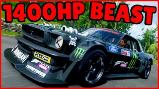 FASTEST HOONICORN DRAG TUNE  1965 Hoonigan Hoonicorn Mustang Drag BuildTune  Forza Horizon 4 [upl. by Asyal522]