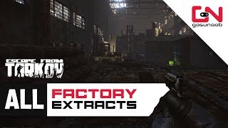 All Factory Extracts Locations  All PMC and SCAV Exits  Escape from Tarkov Beginners Guide [upl. by Alemaj]