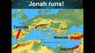 Ninevah Joppa and Tarshish map location [upl. by Rickie]