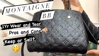 Montaigne BB Empreinte Leather  1 Year Wear and Tear Pros and Cons Selling to Fashionphile [upl. by Elon]