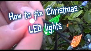 EASY WAYS HOW TO FIX LED CHRISTMAS LIGHTS [upl. by Yasmar]