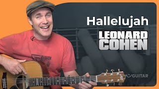 Hallelujah by Leonard Cohen  Easy Guitar Lesson [upl. by Motteo430]