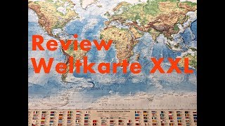 Review Weltkarte XXL deutsch [upl. by Sedecrem]