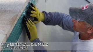 Pool Renovation  Glass Tile Installation  Boca Raton FL [upl. by Eneleh]