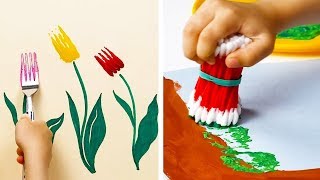 16 TRUCOS DE DIBUJO CREATIVOS PARA NIÑOS [upl. by Elauqsap]