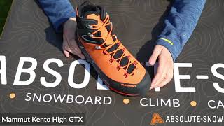 Mammut Kento High GoreTex  Hiking Boots  Video Review [upl. by Ailis]