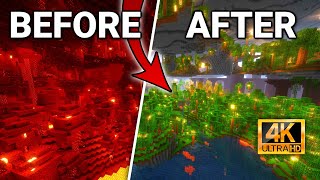 How I Transformed The Nether In Minecraft [upl. by Nhguahs]