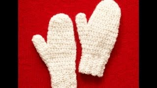 Easy to crochet Mittens Lion Brand Pattern [upl. by Nottnerb]