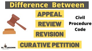 Difference Between Appeal Revision Review and Curative Petition in Hindi  Civil Procedure Code [upl. by Kwei]