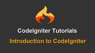 1  CodeIgniter Tutorials  Introduction to CodeIgniter [upl. by Aeuhsoj]