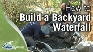 How to Build a Backyard Waterfall [upl. by Aihsemek549]