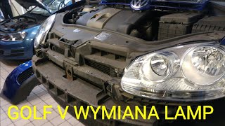 VW GOLF V MK5 WYMIANA LAMP [upl. by Pietrek]