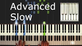 Beethoven  Moonlight Sonata  Piano Tutorial Easy SLOW  How To Play synthesia [upl. by Kelcy55]