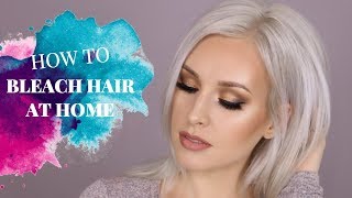 HOW TO BLEACH YOUR HAIR AT HOME [upl. by Nauqad]