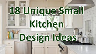 18 Unique Small Kitchen Design Ideas  DecoNatic [upl. by Legyn]