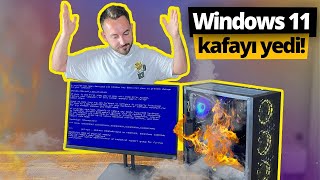 Windows 11 yükledik kafayı yedi Windows 10a nasıl geçilir [upl. by Anerul308]