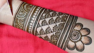 Simple Bridal Mehndi Design Latest 2021  Try this Wedding special mehandi [upl. by Meibers480]