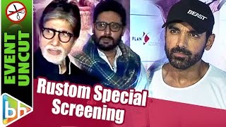 Rustom Special Screening  Amitabh Bachchan  John Abraham  Abhishek Bachchan [upl. by Eihcra105]