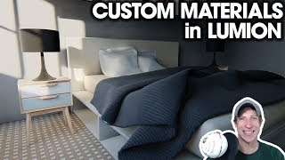 Adding CUSTOM MATERIALS to Renderings in Lumion [upl. by Jarnagin]