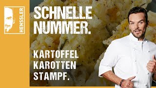 Schnelles KartoffelpüreeRezept mit leckeren Karotten von Steffen Henssler [upl. by Huntingdon]