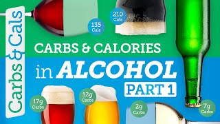 Carbs amp Calories in ALCOHOL Essential Guide PART 1 [upl. by Nyrem]