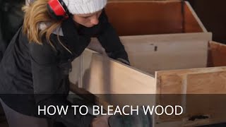 How to Bleach Wood  Bleaching out Wood Stain [upl. by Romelle866]