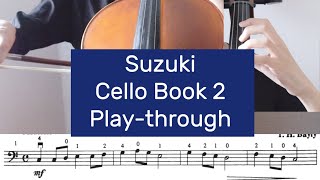 Suzuki Cello Book 2 Tutorial Playthrough [upl. by Leinadnhoj162]