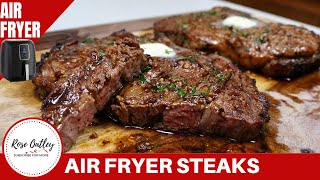 Air Fryer Steak  Juicy and Tender Ribeye Steak [upl. by Elleral]