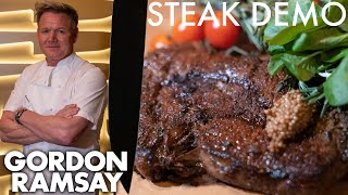 Gordon Ramsay Shows a NFL Star How To Make The Perfect Ribeye [upl. by Pedrotti]